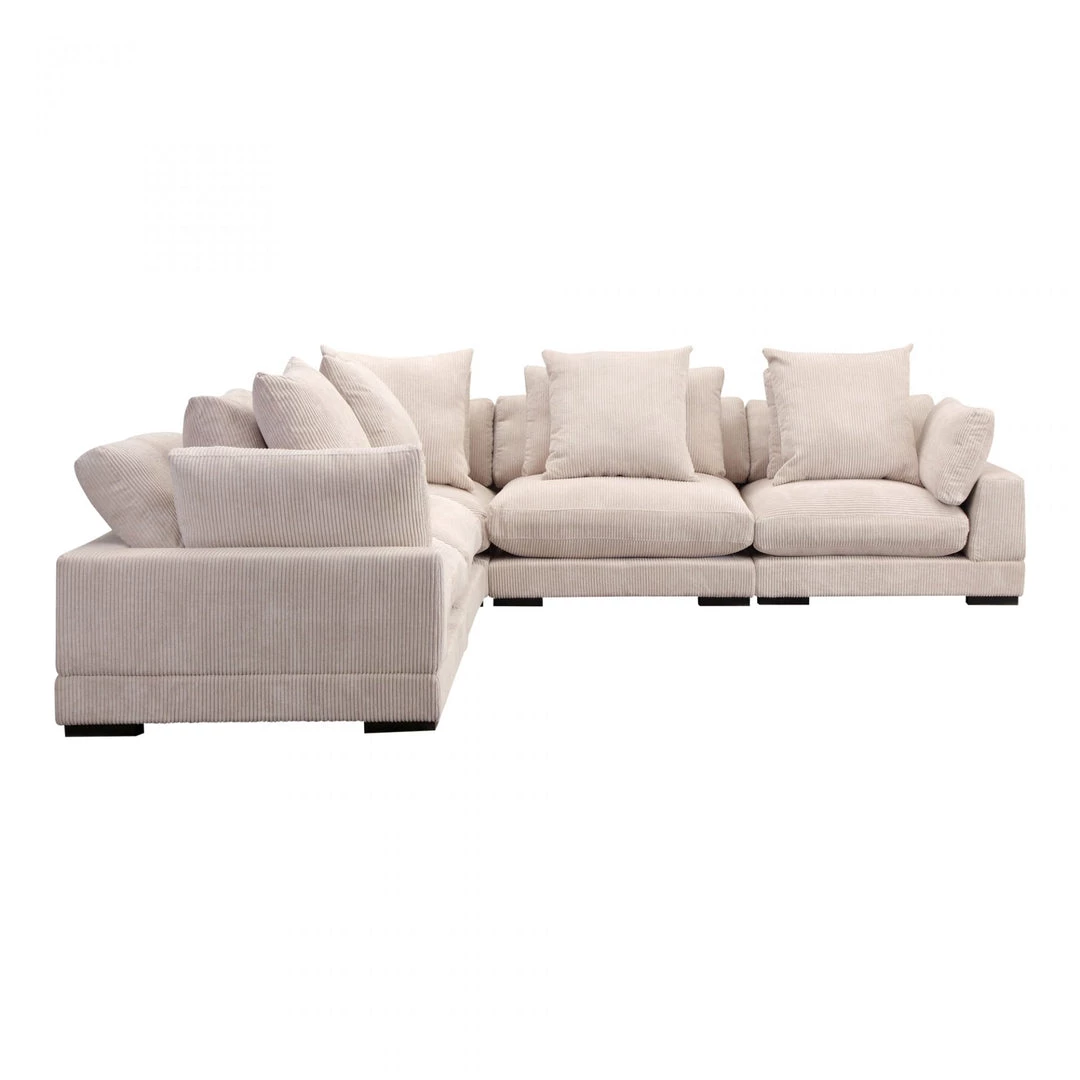 Moe's Living Room Tumble Classic L Modular Sectional Cappuccino