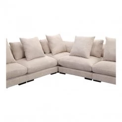 Moe's Living Room Tumble Classic L Modular Sectional Cappuccino
