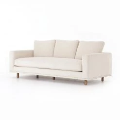 Four Hands Dom Sofa-Bonnell Ivory By Hollywood Glam Living Room