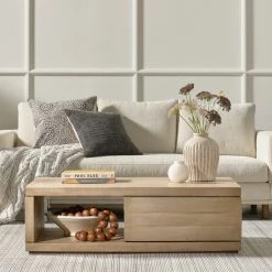 Four Hands Dom Sofa-Bonnell Ivory By Hollywood Glam Living Room