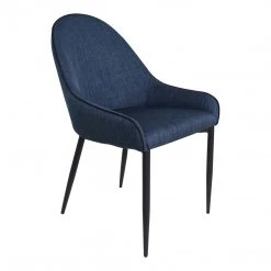 Moe's Dining Room Lapis Dining Chair Dark Blue-Set Of 2