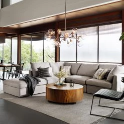 Four Hands Hudson Round Coffee Table