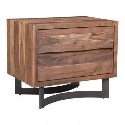 Moe's Bent Nightstand Smoked Bedroom