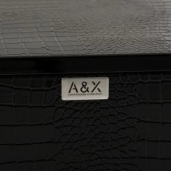 VIG Living Room A&X Grand - Modern Black Crocodile Lacquer Buffet