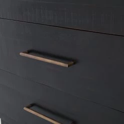 Four Hands Bedroom Suki 6 Drawer Dresser-Burnished Black