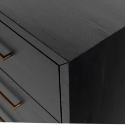 Four Hands Suki 9 Drawer Dresser-Burnished Black Bedroom