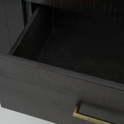 Four Hands Living Room Suki Large Media Console-Burnished Black