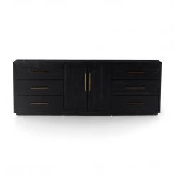 Four Hands Suki 9 Drawer Dresser-Burnished Black Bedroom