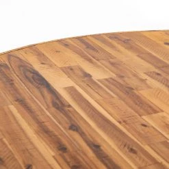 Four Hands Akoria Round Dining Table-Light Honey