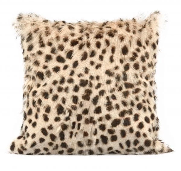 TOV Leopard Print Goatskin 20" Pillow Home Decor