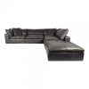 Moe's Living Room Clay Dream Modular Sectional Nubuck Leather Black