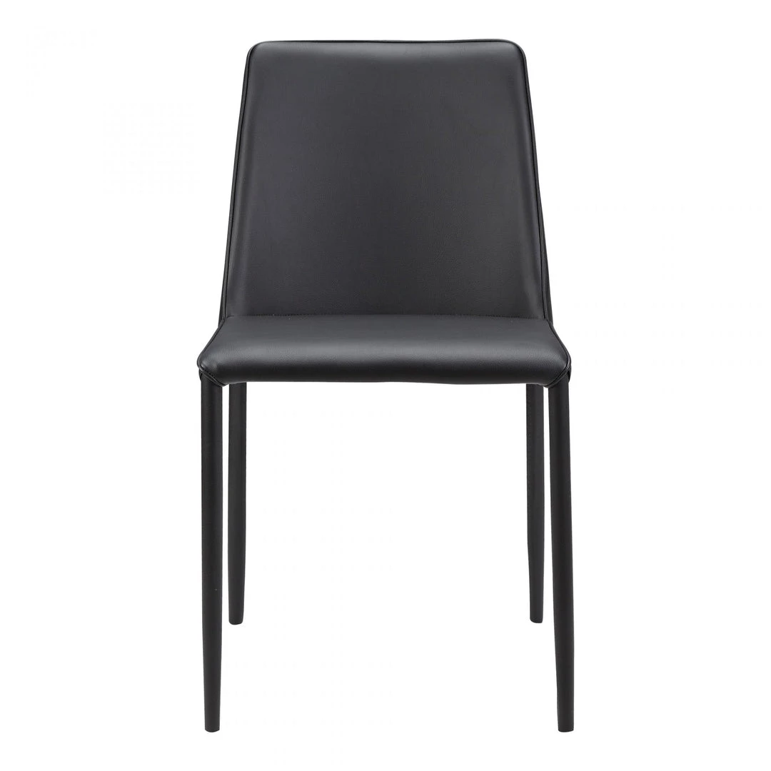 Moe's Nora Pu Dining Chair Black-Set Of 2