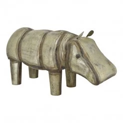 Moe's Home Decor Iron Hippopotamus