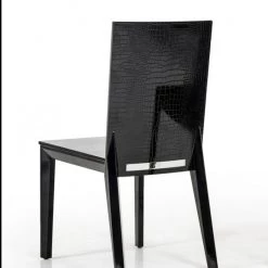 VIG Beatrix - Black Crocodile Dining Chair (Set Of 2) Dining Room