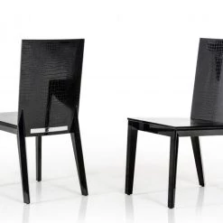VIG Beatrix - Black Crocodile Dining Chair (Set Of 2) Dining Room