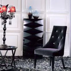 VIG A&X Charlotte - Velour Dining Chair (Set Of 2)