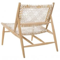 Safavieh Living Room Bandelier Leather Weave Accent Chair
