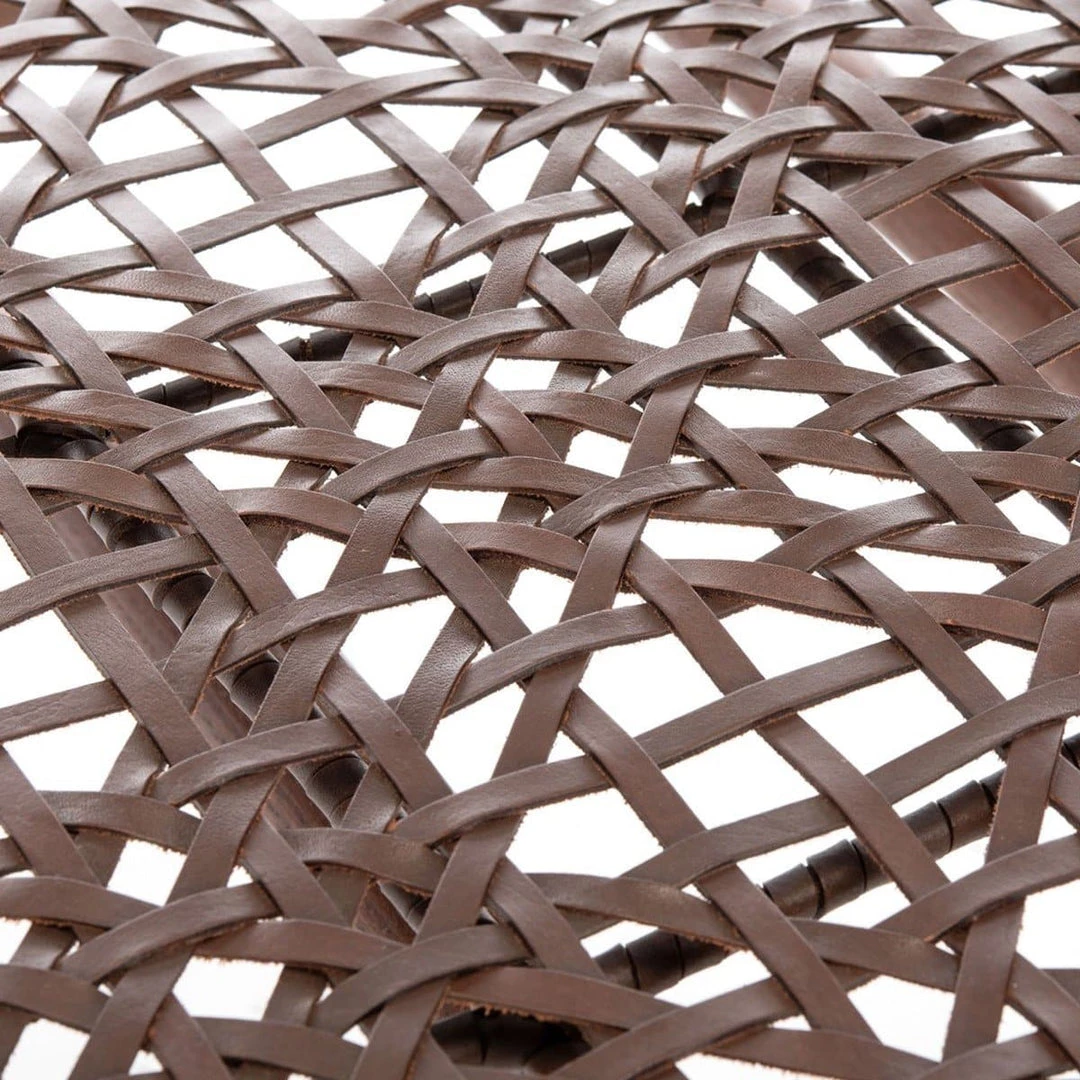 Safavieh Living Room Bandelier Leather Weave Accent Chair