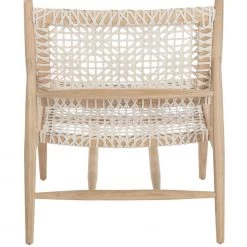 Safavieh Living Room Bandelier Leather Weave Accent Chair