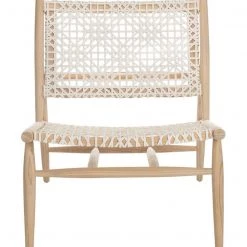 Safavieh Living Room Bandelier Leather Weave Accent Chair