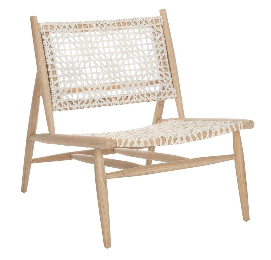 Safavieh Living Room Bandelier Leather Weave Accent Chair