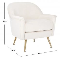 Safavieh Living Room Brienne Mid Century Arm Chair