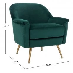 Safavieh Living Room Brienne Mid Century Arm Chair