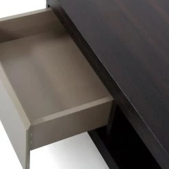 VIG Living Room A&X Caligari Modern Oak & Grey Gloss Coffee Table By Hollywood Glam