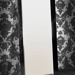 VIG A&X Regal - Modern Black Crocodile Lacquer Mirror