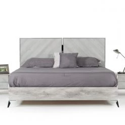 VIG Beds & Headboards Nova Domus Alexa Italian Modern Grey Bed