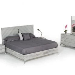 VIG Beds & Headboards Nova Domus Alexa Italian Modern Grey Bedroom Set