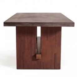 VIG Dining Room Modrest Amos Modern Concrete & Acacia Dining Table