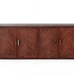 VIG Modrest Amos Modern Concrete & Acacia Buffet Living Room