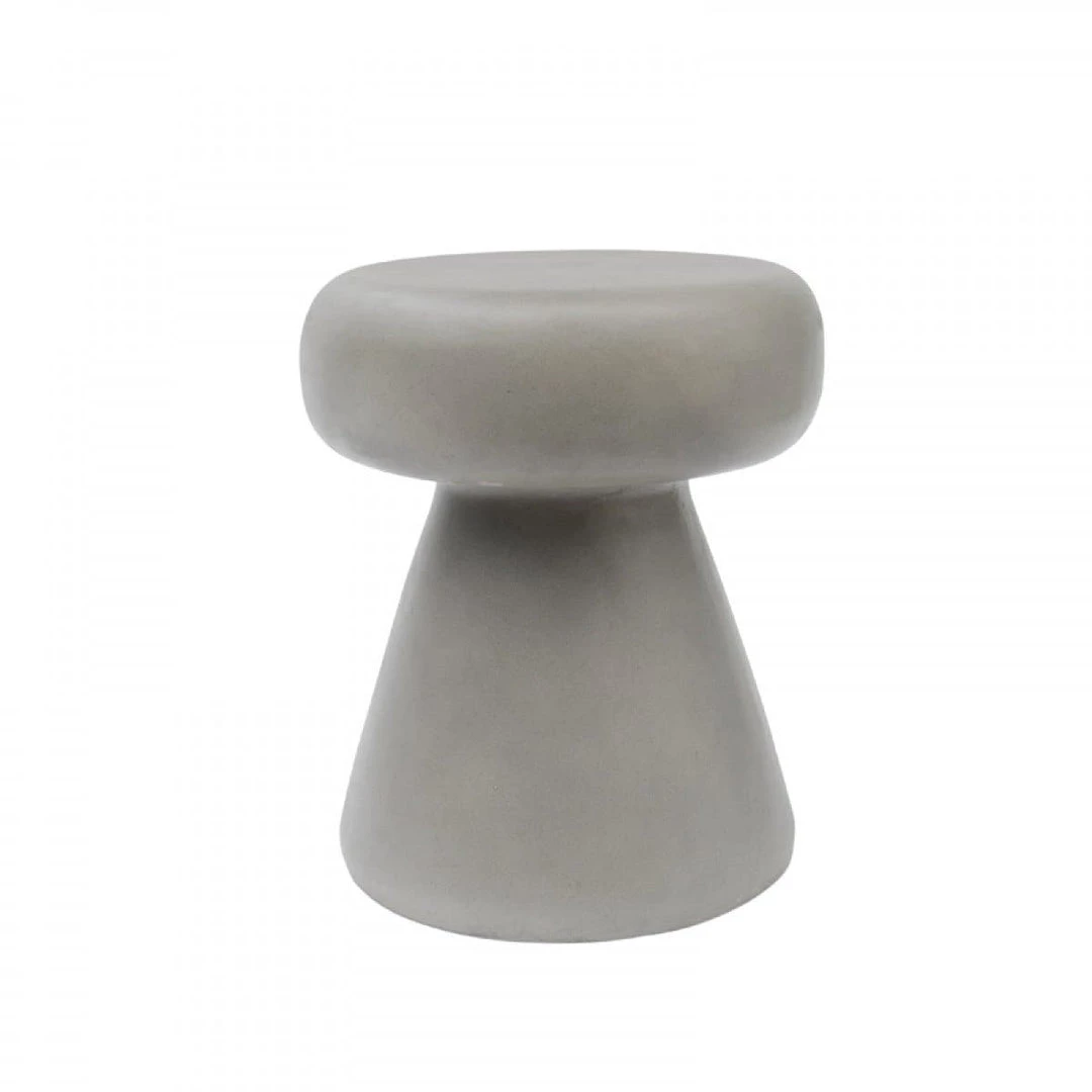 VIG Modrest Boyd Modern Grey Concrete Round Stool