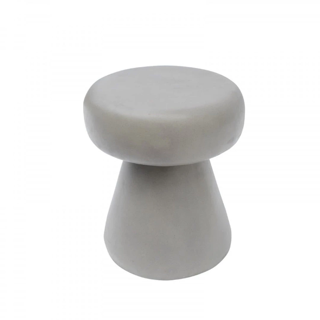VIG Modrest Boyd Modern Grey Concrete Round Stool