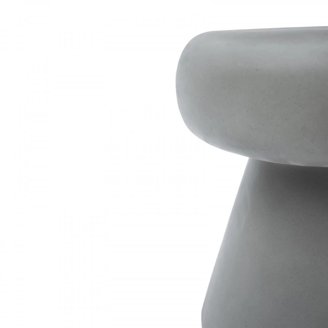 VIG Modrest Boyd Modern Grey Concrete Round Stool