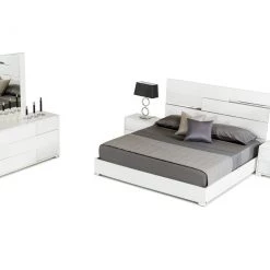 VIG Beds & Headboards Modrest Ancona Italian Modern White Bedroom Set By Hollywood Glam