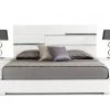 VIG Modrest Ancona Italian Modern White Bed By Hollywood Glam Beds & Headboards