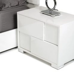 VIG Beds & Headboards Modrest Ancona Italian Modern White Bedroom Set By Hollywood Glam