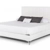 VIG Nova Domus Angela - Italian Modern White Eco Leather Bed Beds & Headboards