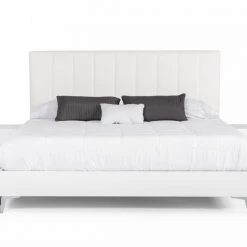 VIG Nova Domus Angela - Italian Modern White Eco Leather Bedroom Set