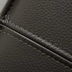 VIG Bedroom Divani Casa April - Modern Dark Grey Leather Square Ottoman