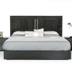 VIG Modrest Ari Italian Modern Grey Bed Beds & Headboards