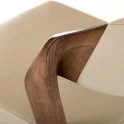 VIG Modrest Arlo Mid-Century Beige & Walnut Dining Chair (Set Of 2)