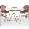 VIG Modrest Ashland Modern Glass Round Dining Table