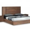 VIG Nova Domus Asus - Italian Modern Walnut Bed Beds & Headboards