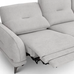 VIG Living Room Divani Casa Austria - Modern Grey Fabric Sofa W/ Electric Recliners