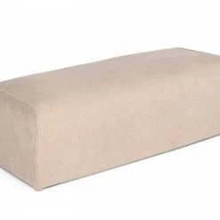VIG Divani Casa Avon - Modern Classic Sand Fabric Ottoman Bedroom