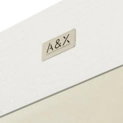 VIG Home Decor A&X Regal - Modern White Crocodile Floor Mirror