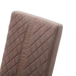 VIG Dining Room Modrest Acton Modern Brown Velvet & Gold Dining Chair (Set Of 2)